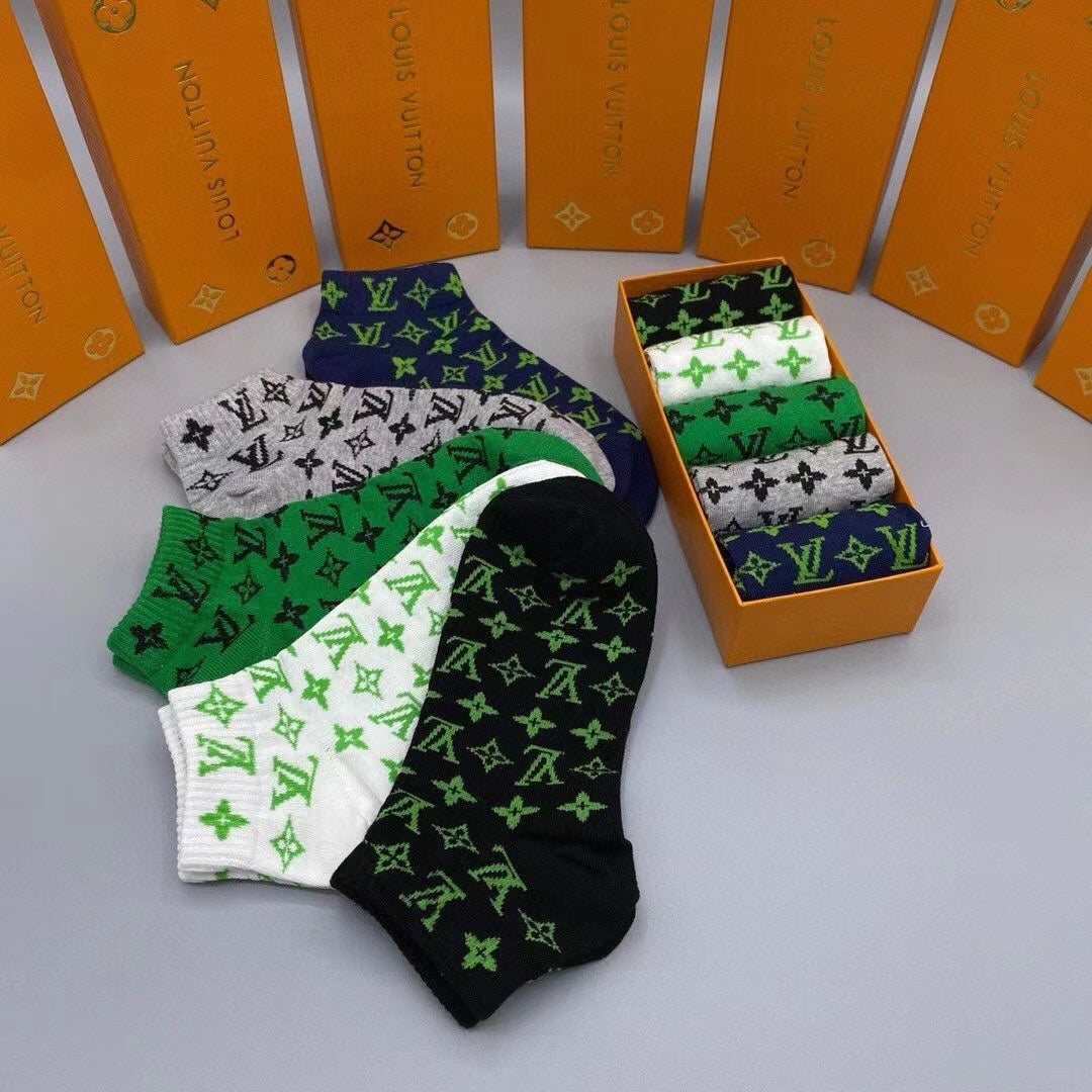 LOUIS VUITTON LOW-CUT SOCKS 202308 (1 BOX)
