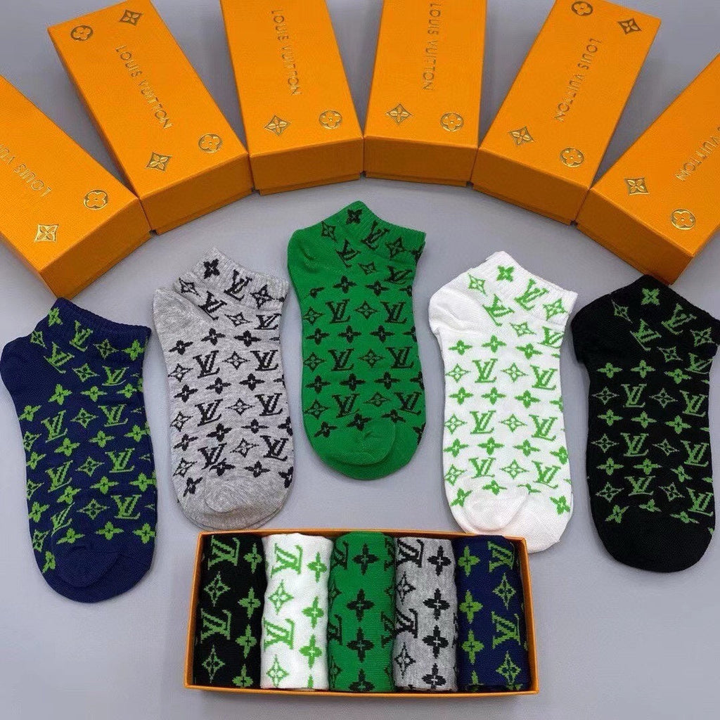 LOUIS VUITTON LOW-CUT SOCKS 202308 (1 BOX)