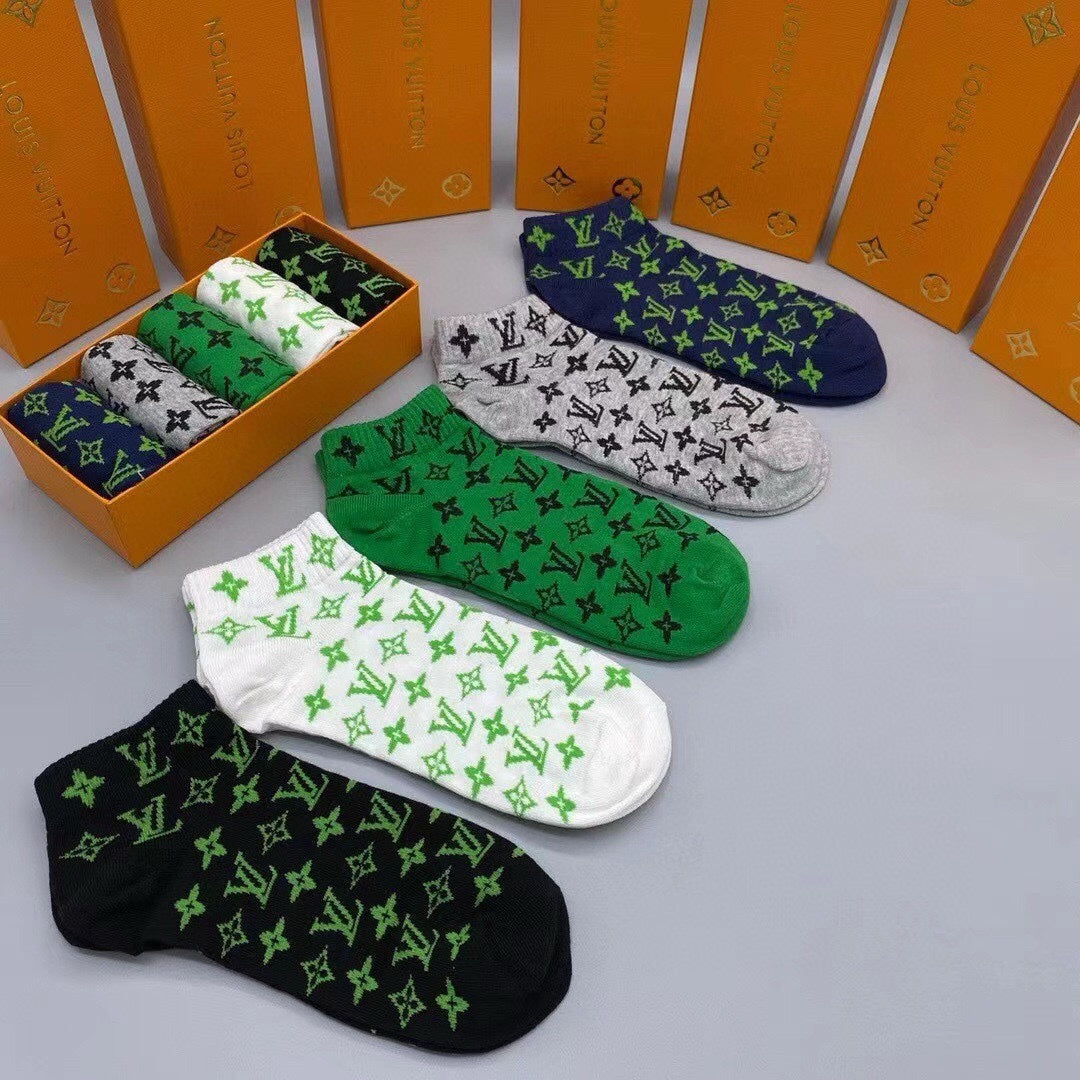 LOUIS VUITTON LOW-CUT SOCKS 202308 (1 BOX)