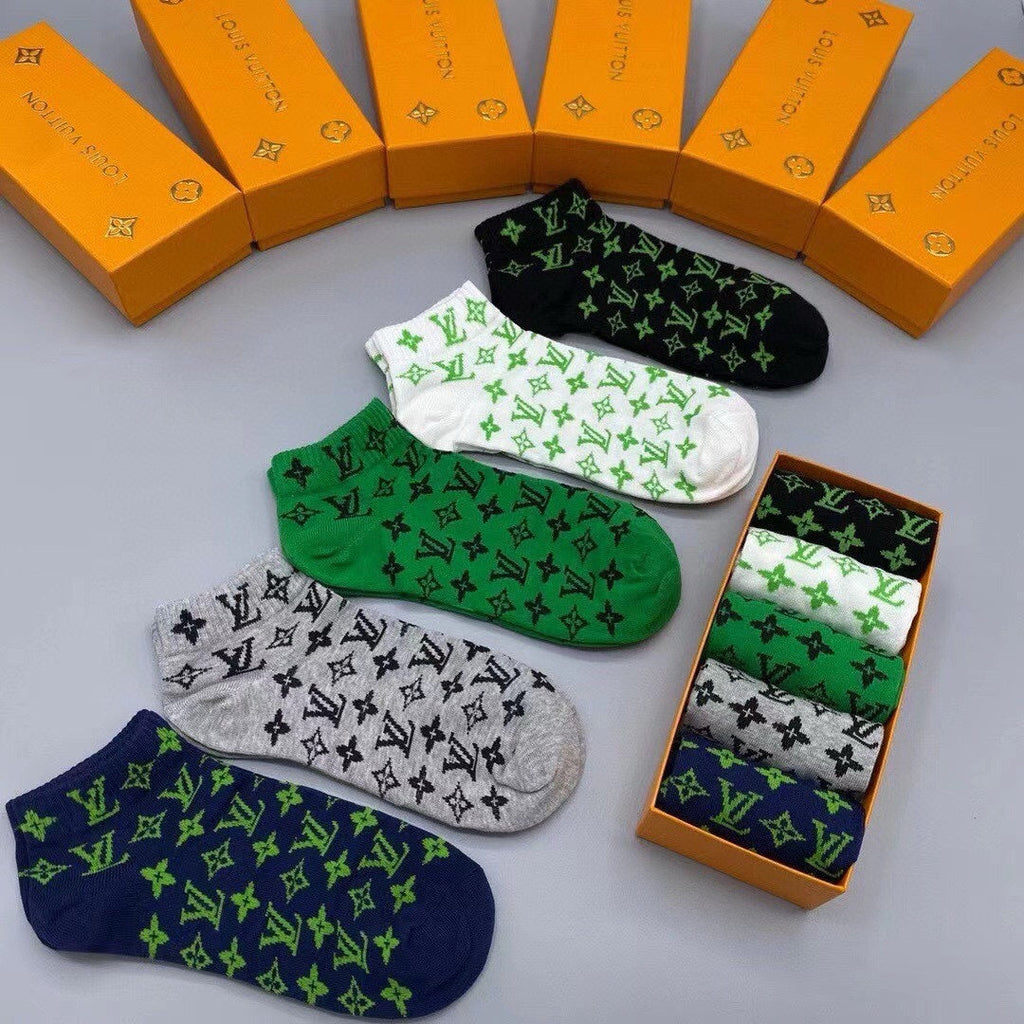 LOUIS VUITTON LOW-CUT SOCKS 202308 (1 BOX)