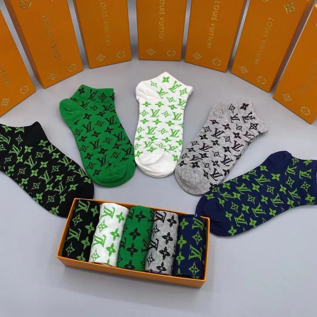 LOUIS VUITTON LOW-CUT SOCKS 202308 (1 BOX)