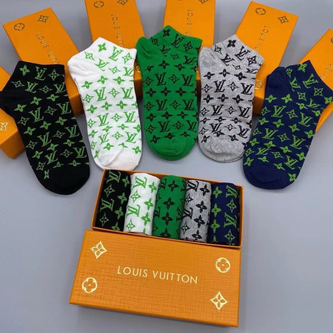 LOUIS VUITTON LOW-CUT SOCKS 202308 (1 BOX)