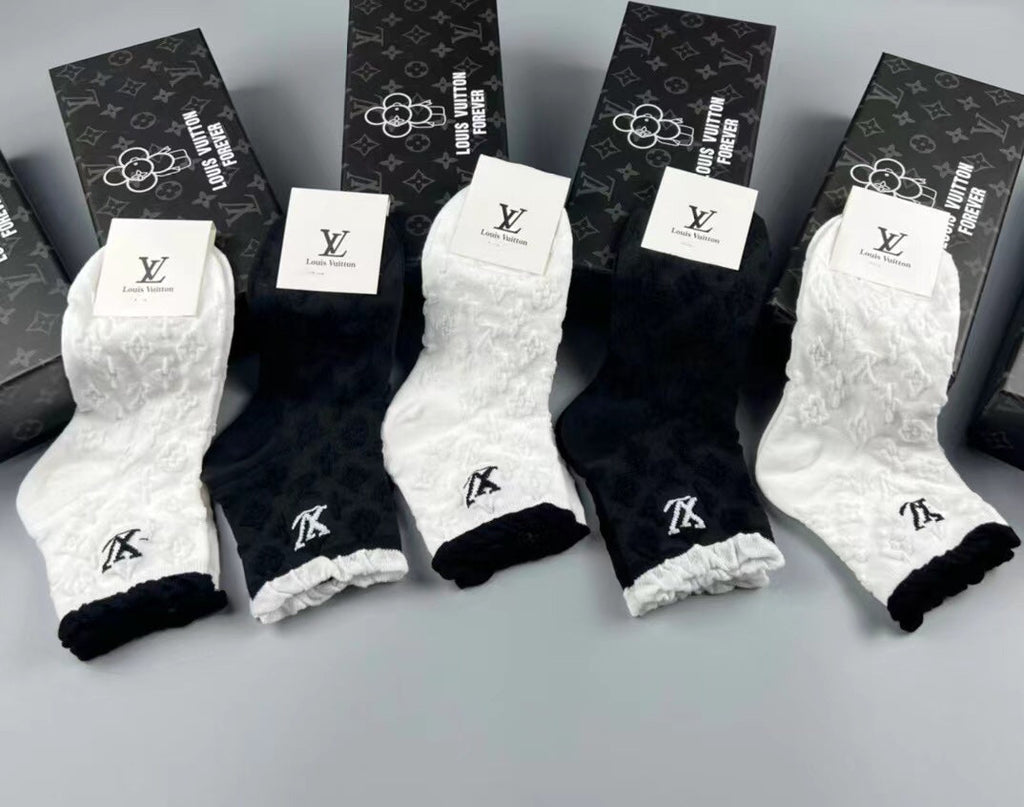 LOUIS VUITTON LOW-CUT SOCKS 121681 (1 BOX)