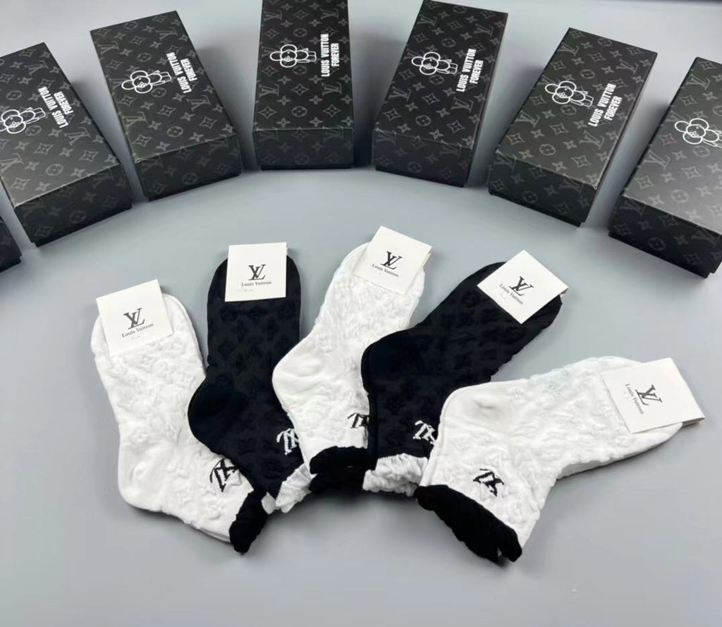 LOUIS VUITTON LOW-CUT SOCKS 121681 (1 BOX)
