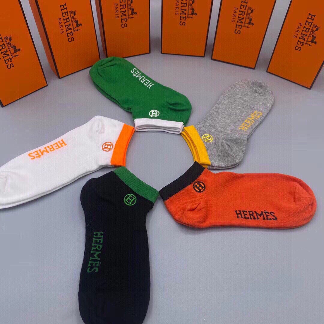 HERMES LOW-CUT SOCKS 193244 (1 BOX)