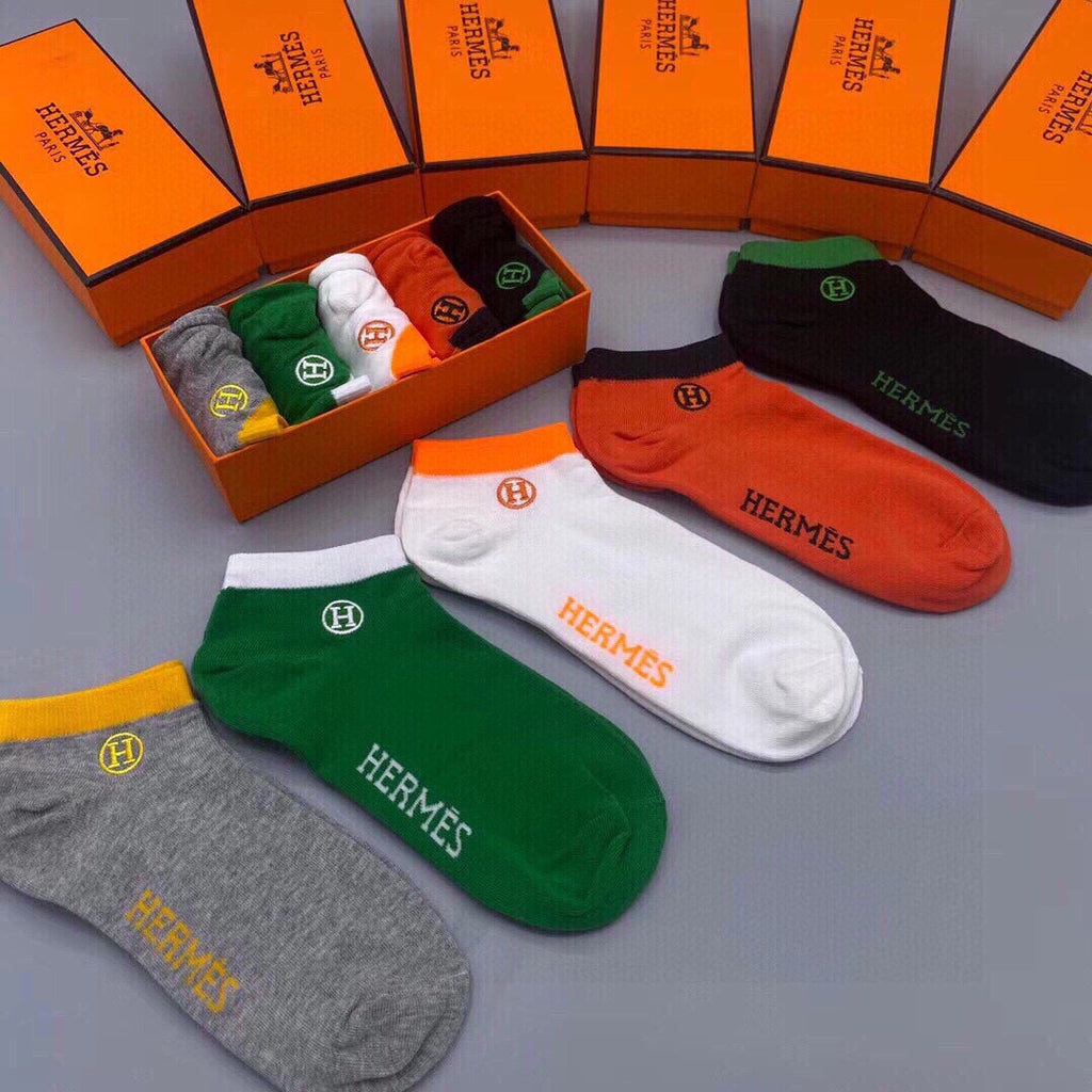 HERMES LOW-CUT SOCKS 193244 (1 BOX)