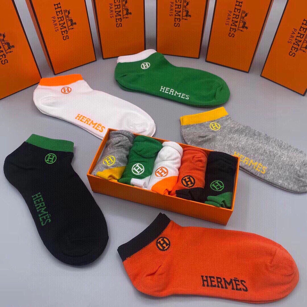 HERMES LOW-CUT SOCKS 193244 (1 BOX)
