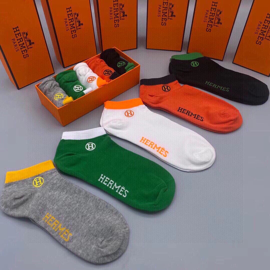 HERMES LOW-CUT SOCKS 193244 (1 BOX)