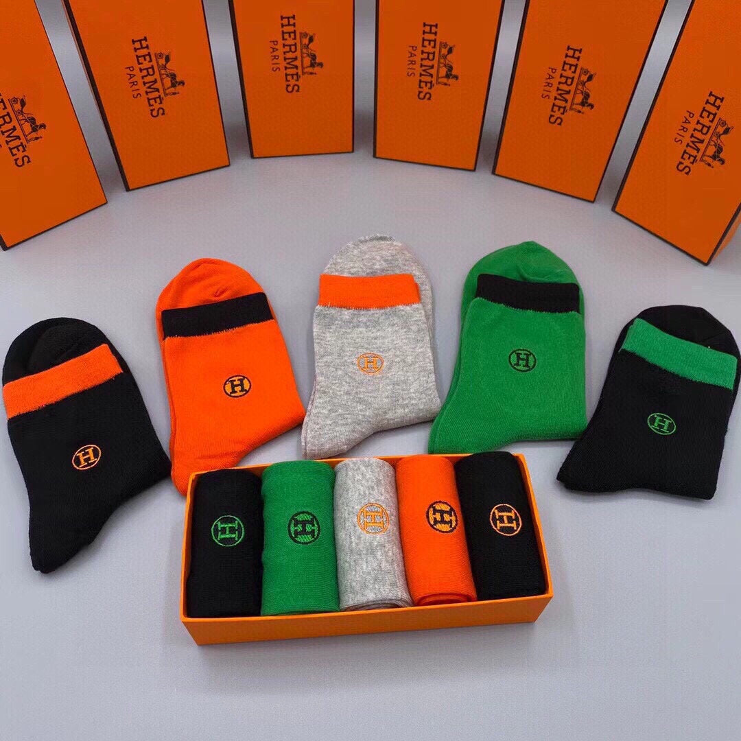 HERMES LOW-CUT SOCKS 197762 (1 BOX)