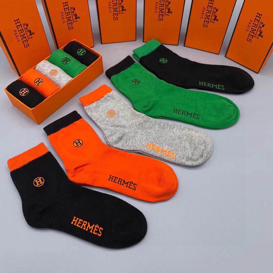 HERMES LOW-CUT SOCKS 197762 (1 BOX)