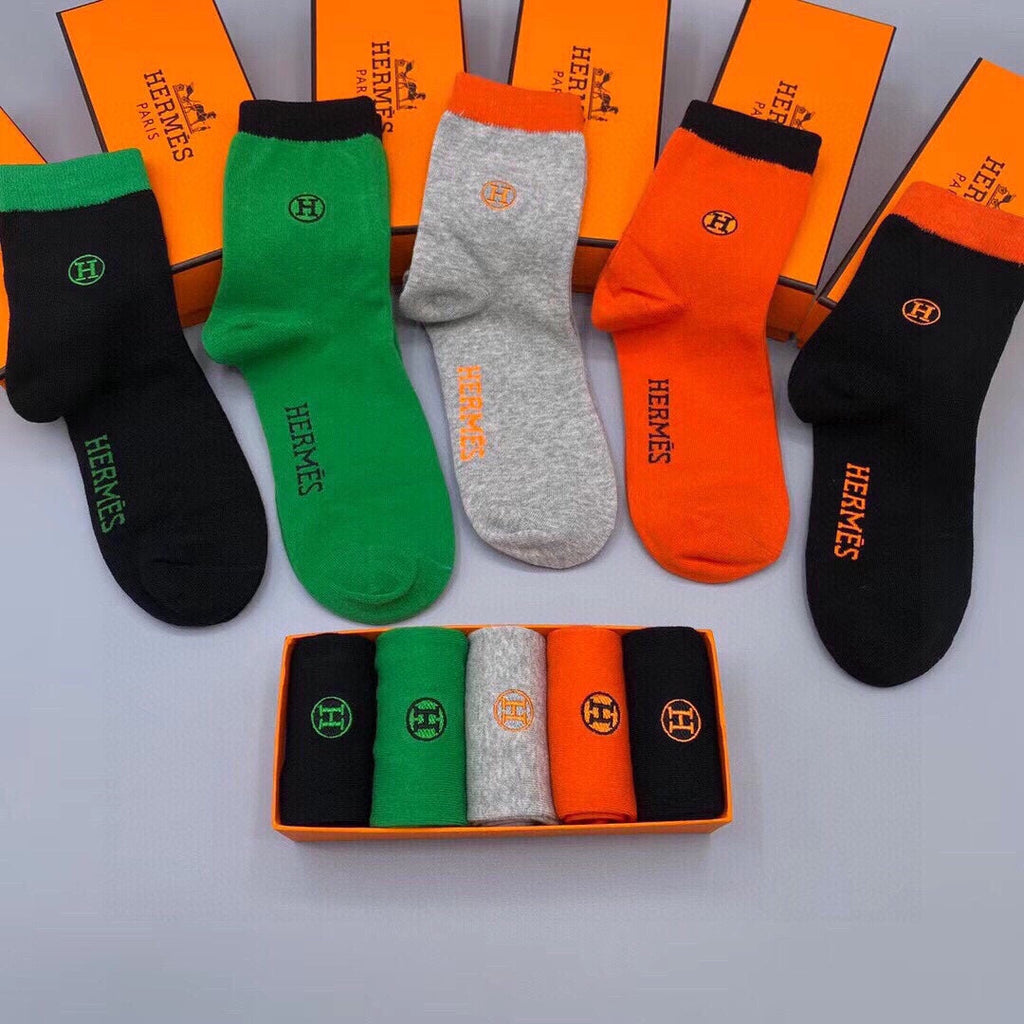 HERMES LOW-CUT SOCKS 197762 (1 BOX)