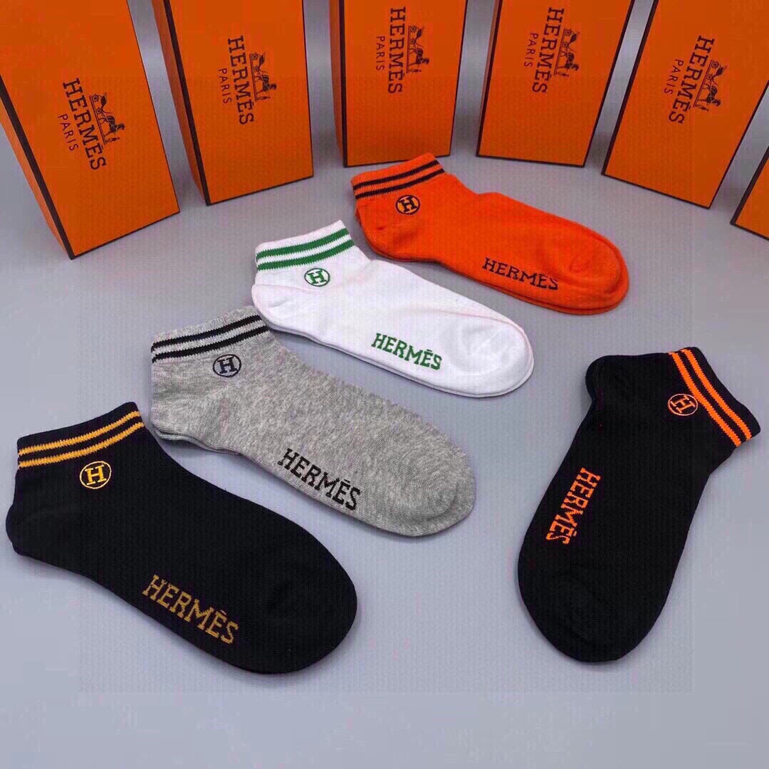HERMES LOW-CUT SOCKS 241334 (1 BOX)
