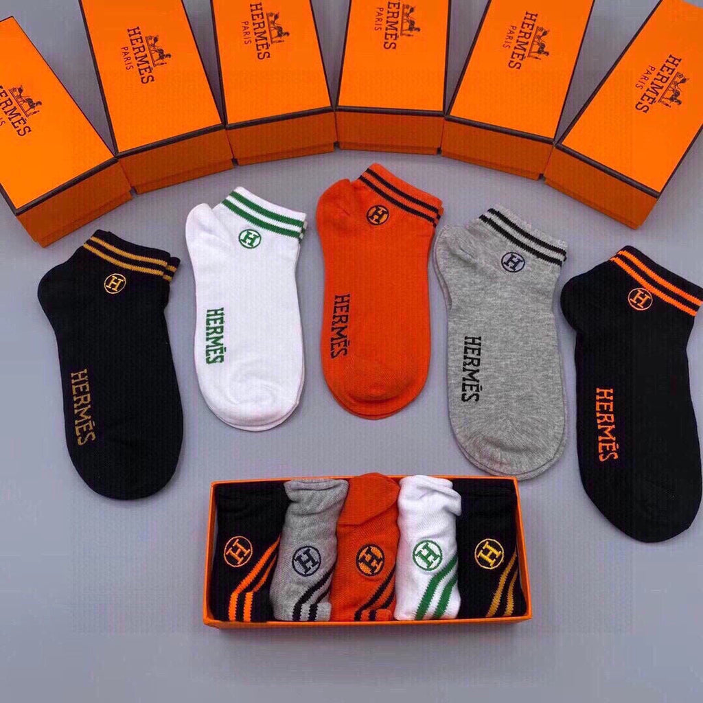 HERMES LOW-CUT SOCKS 241334 (1 BOX)
