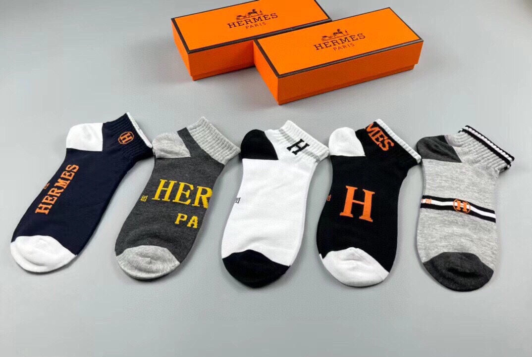 HERMES LOW-CUT SOCKS 241344 (1 BOX)