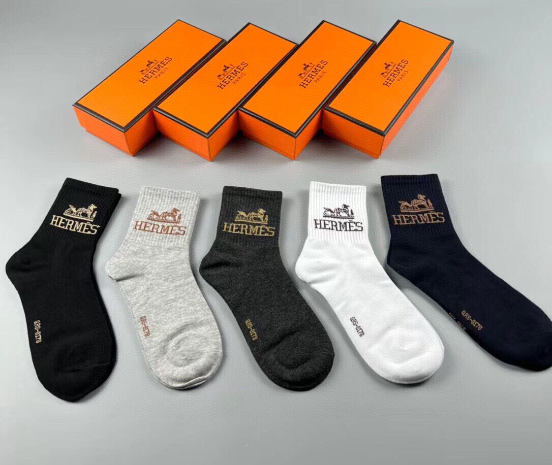 HERMES LOW-CUT SOCKS 282996 (1 BOX)