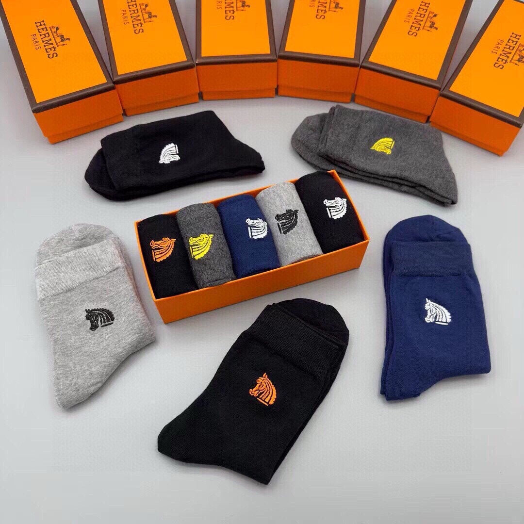 HERMES LOW-CUT SOCKS 284437 (1 BOX)