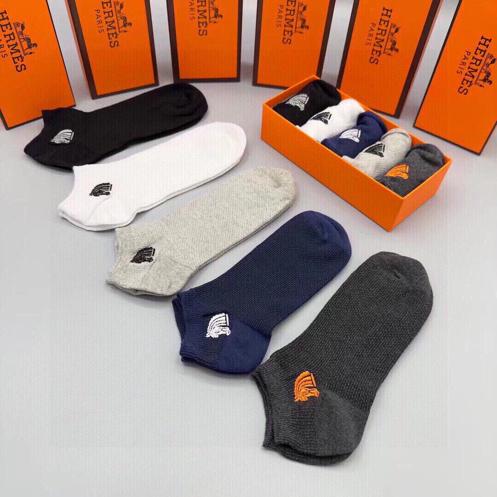 HERMES LOW-CUT SOCKS 285782 (1 BOX)