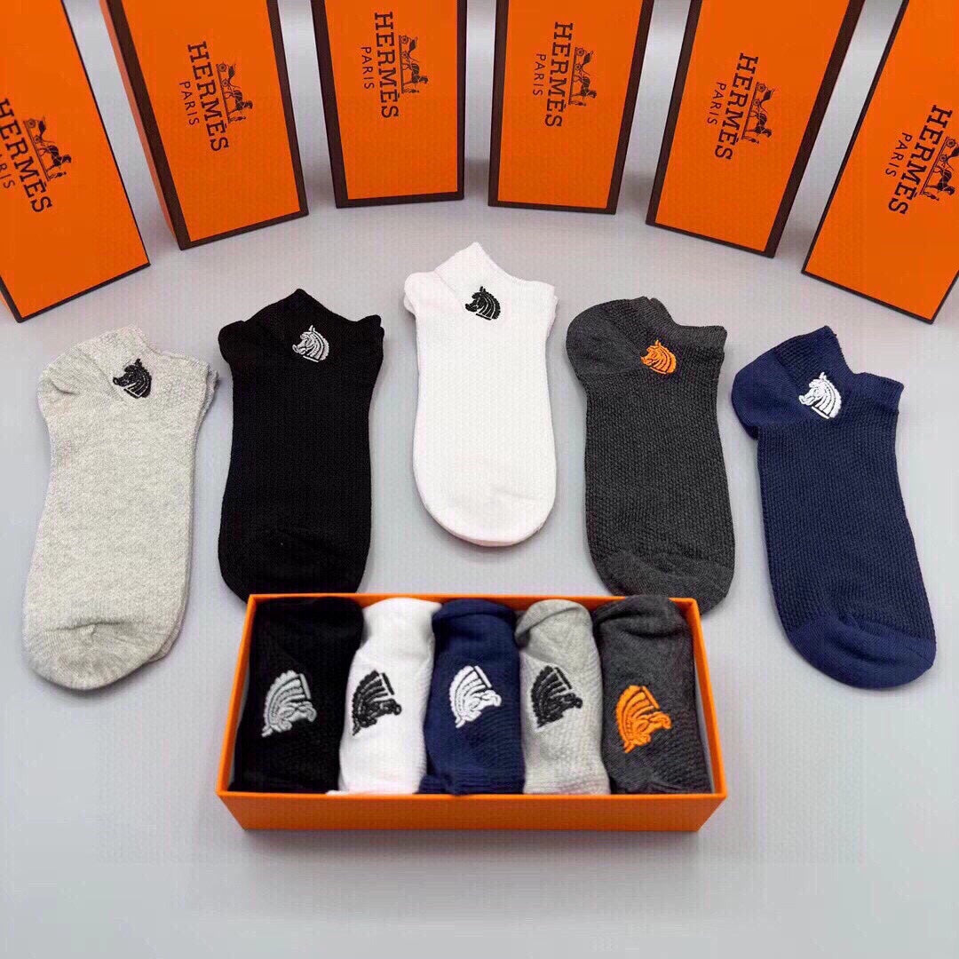 HERMES LOW-CUT SOCKS 285782 (1 BOX)