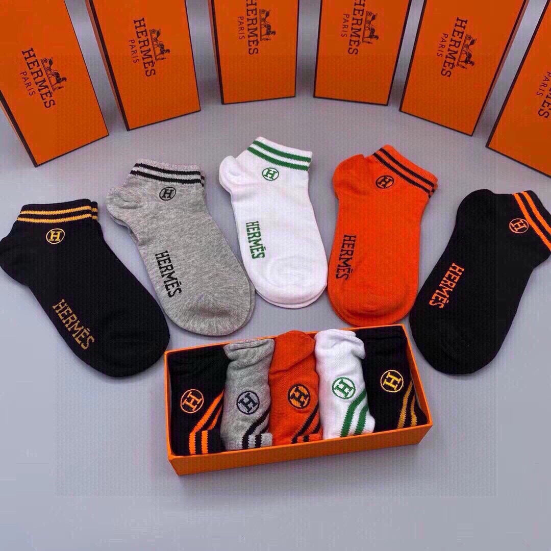HERMES FLAT SOCKS 289476 (1 BOX)