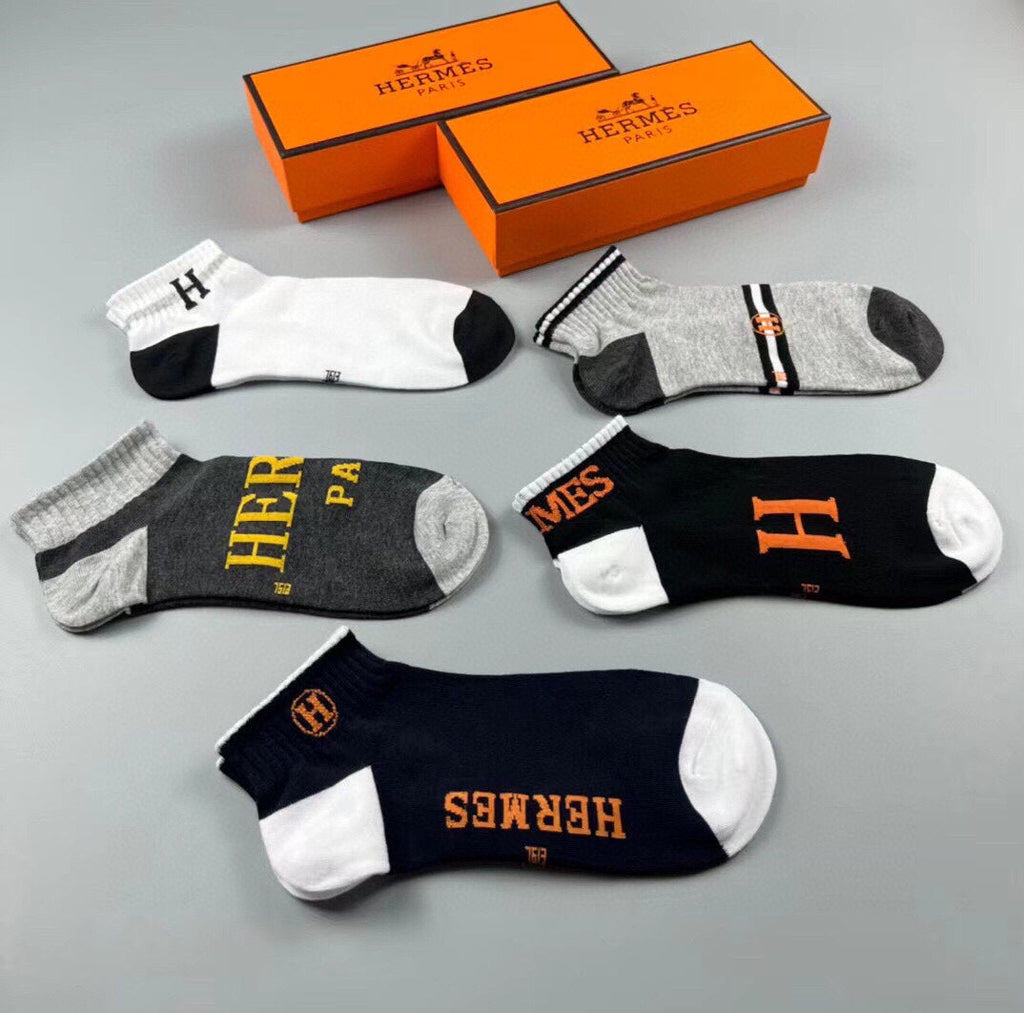 HERMES LOW-CUT SOCKS 291041 (1 BOX)