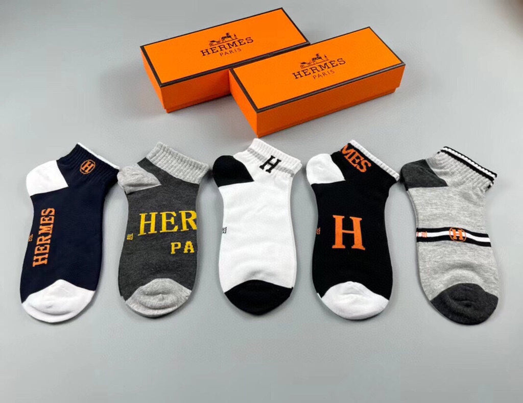 HERMES LOW-CUT SOCKS 291041 (1 BOX)