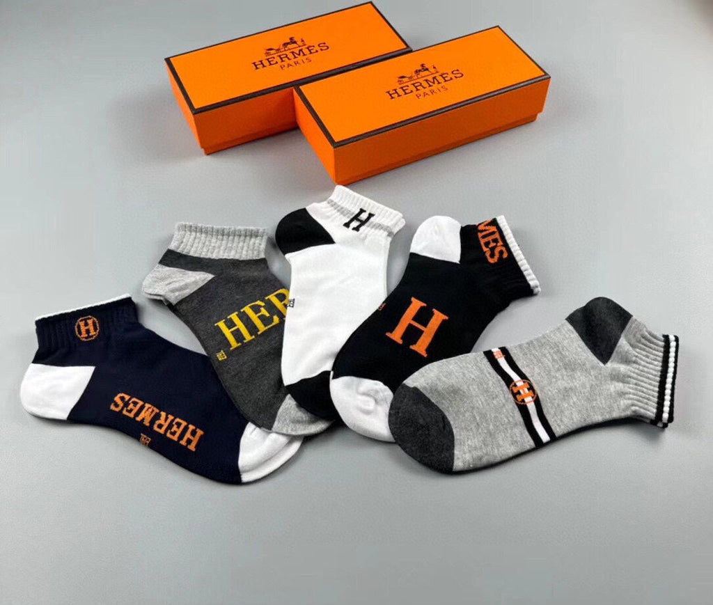 HERMES LOW-CUT SOCKS 291041 (1 BOX)