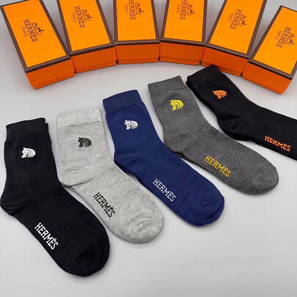 HERMES LOW-CUT SOCKS 403143 (1 BOX)