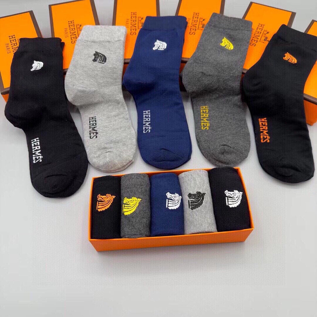 HERMES LOW-CUT SOCKS 403143 (1 BOX)
