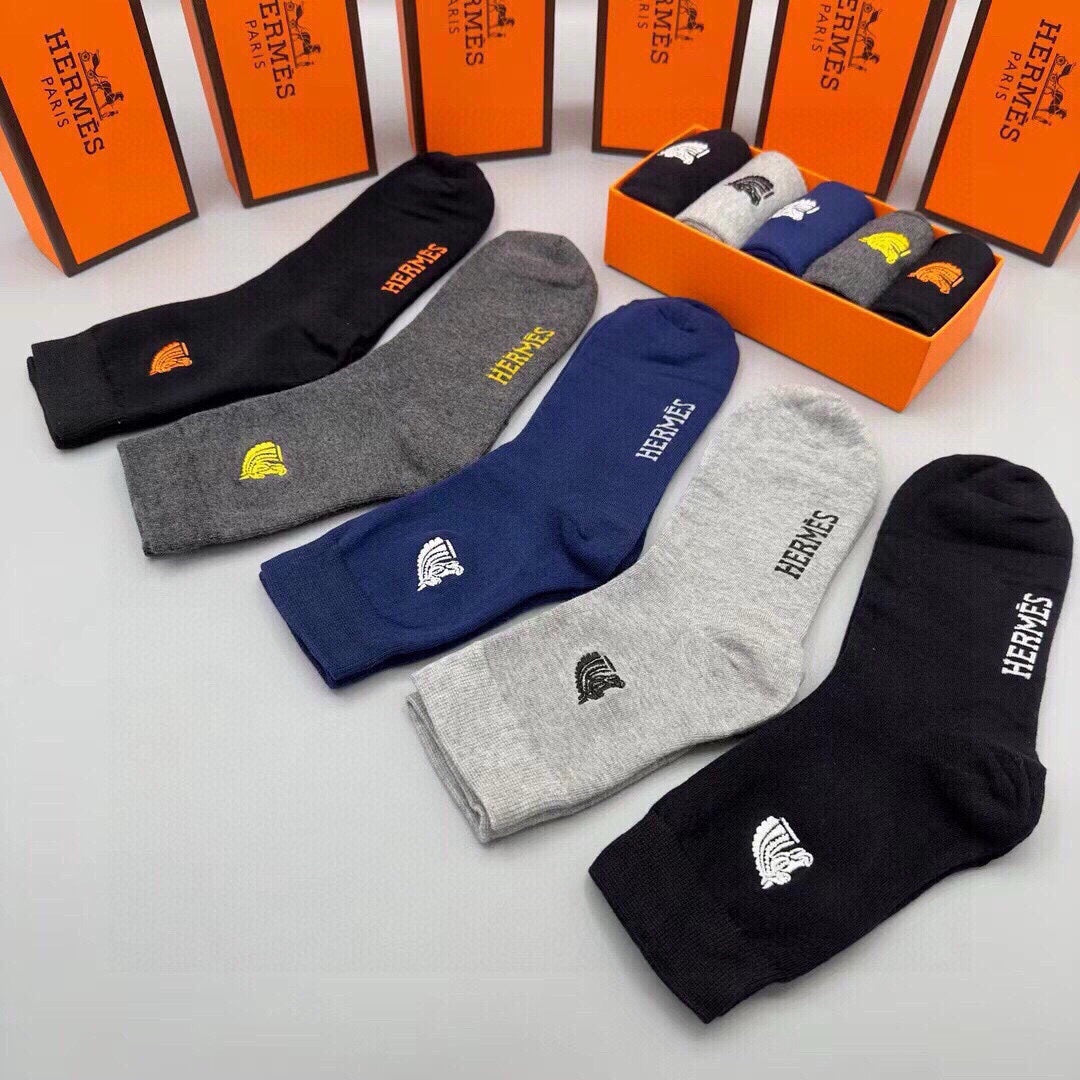HERMES LOW-CUT SOCKS 403143 (1 BOX)