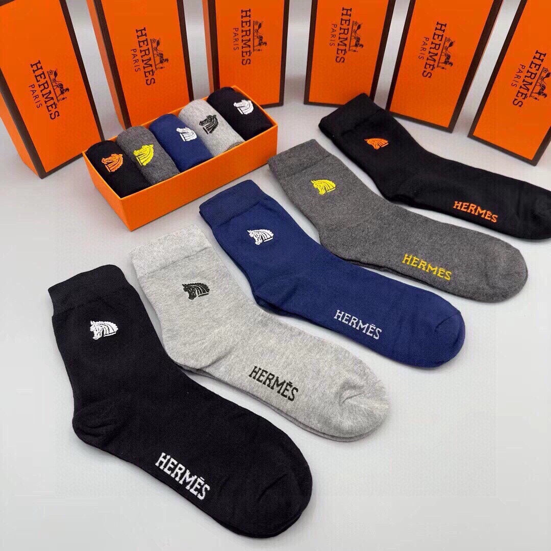 HERMES LOW-CUT SOCKS 403143 (1 BOX)