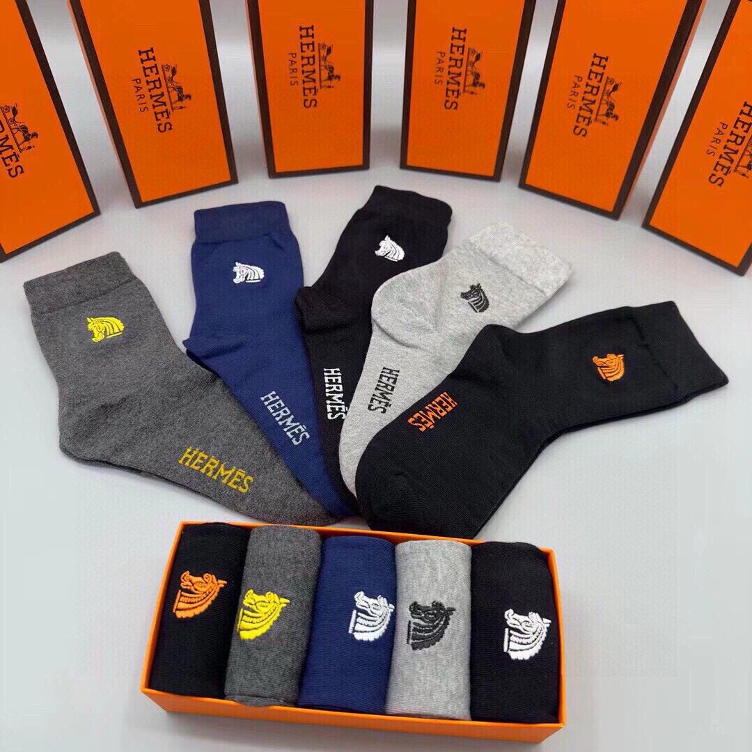 HERMES LOW-CUT SOCKS 403143 (1 BOX)