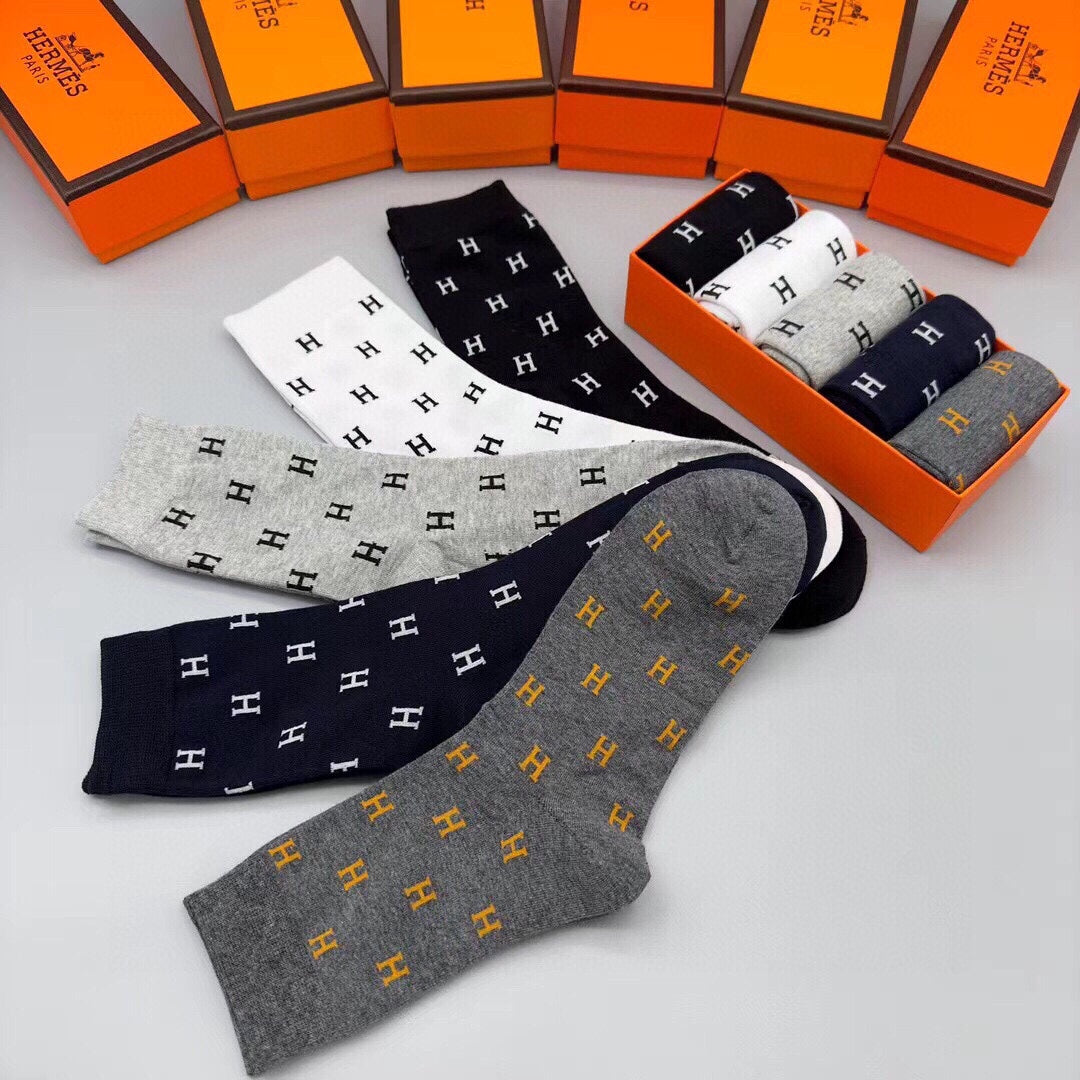 HERMES LOW-CUT SOCKS 406382 (1 BOX)