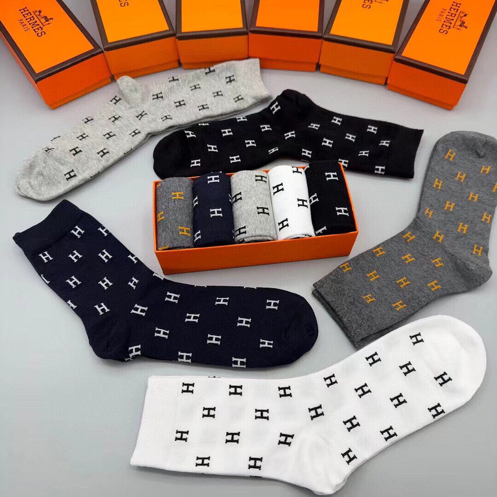 HERMES LOW-CUT SOCKS 406382 (1 BOX)