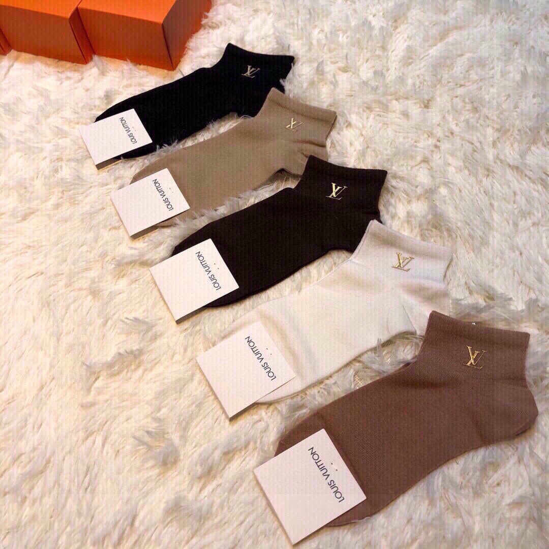 LOUIS VUITTON LOW-CUT SOCKS 414621 (1 BOX)