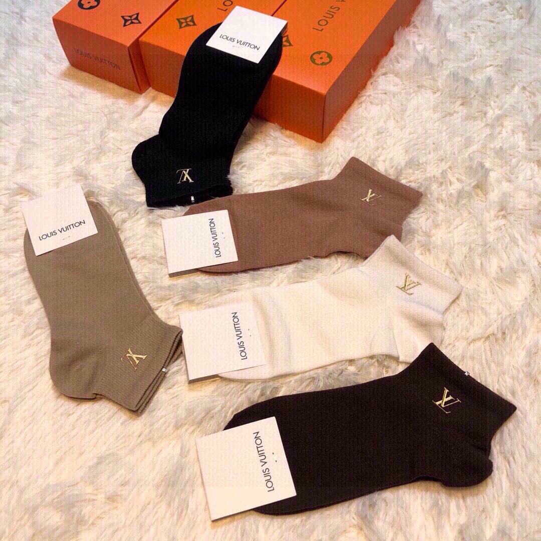 LOUIS VUITTON LOW-CUT SOCKS 414621 (1 BOX)