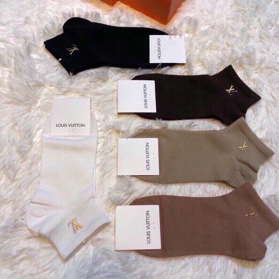 LOUIS VUITTON LOW-CUT SOCKS 414621 (1 BOX)