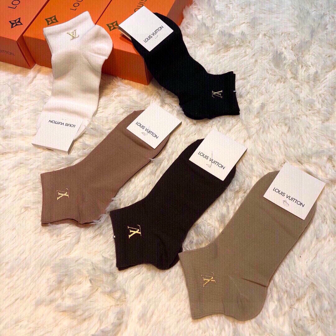 LOUIS VUITTON LOW-CUT SOCKS 414621 (1 BOX)