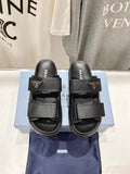 PRADA STRAP SANLS BLACK CALFSKIN